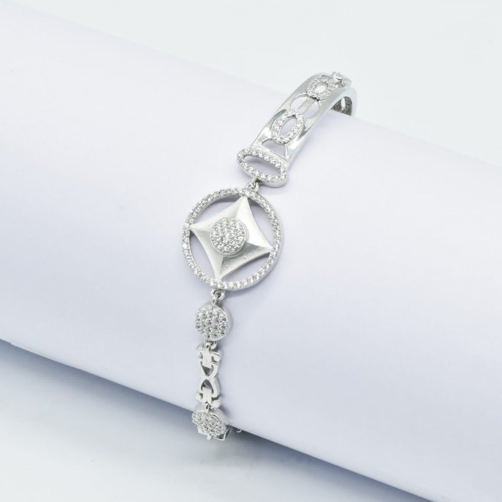 925 silver cz fancy bracelet