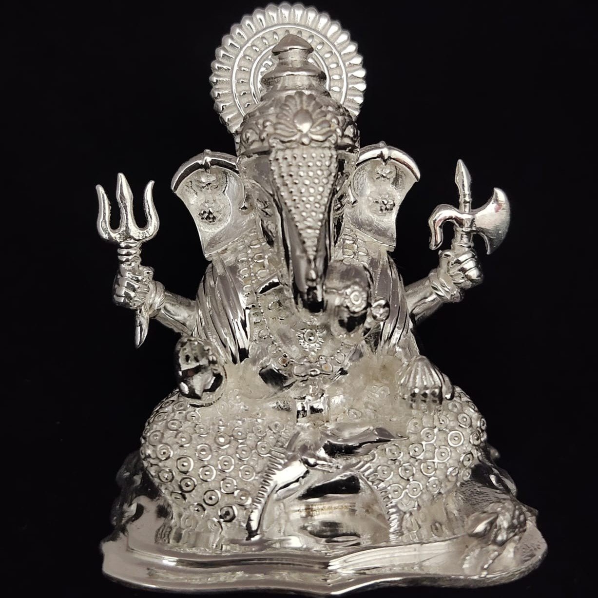 925 Solid Ganesh Idol