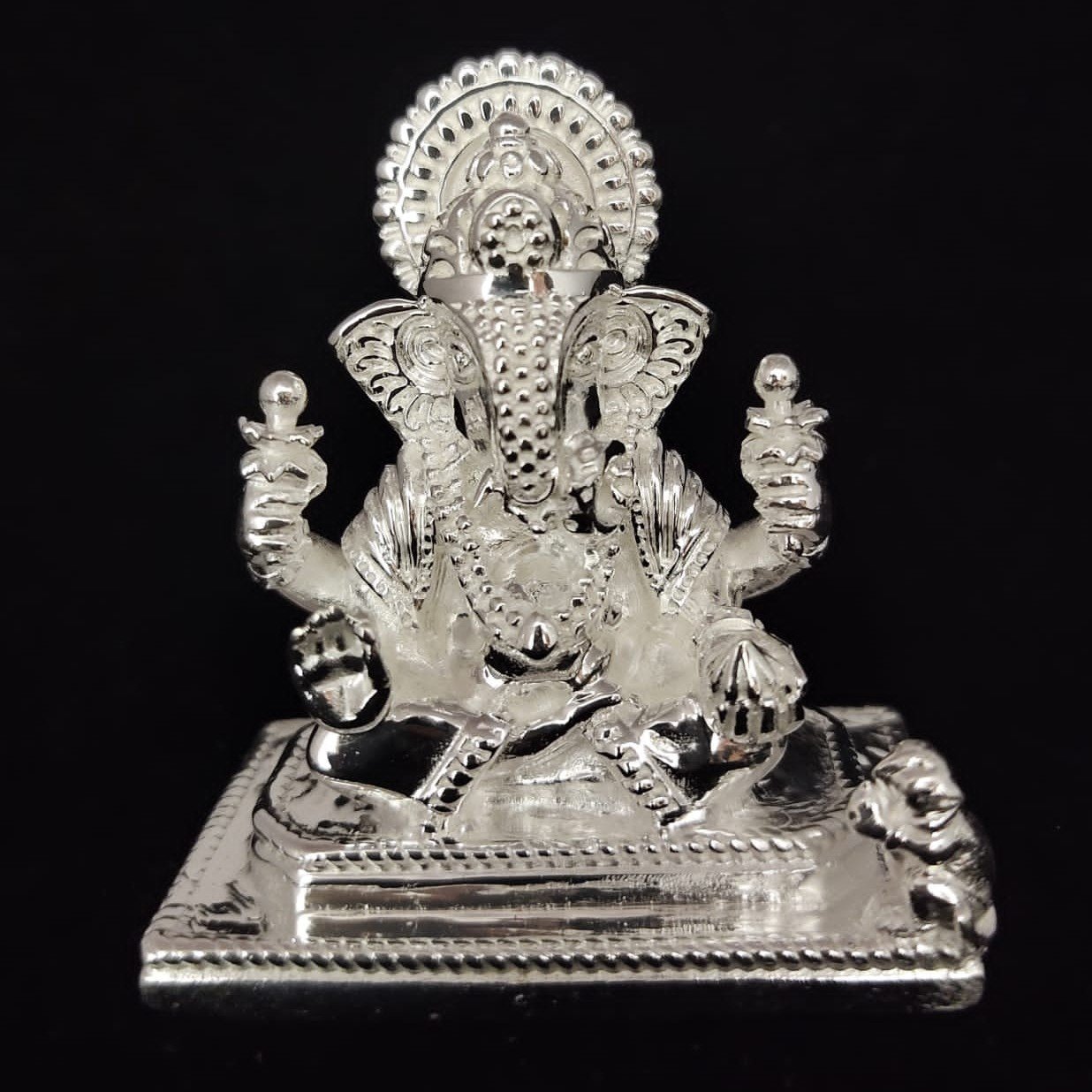 925 Silver Ganesh Idol