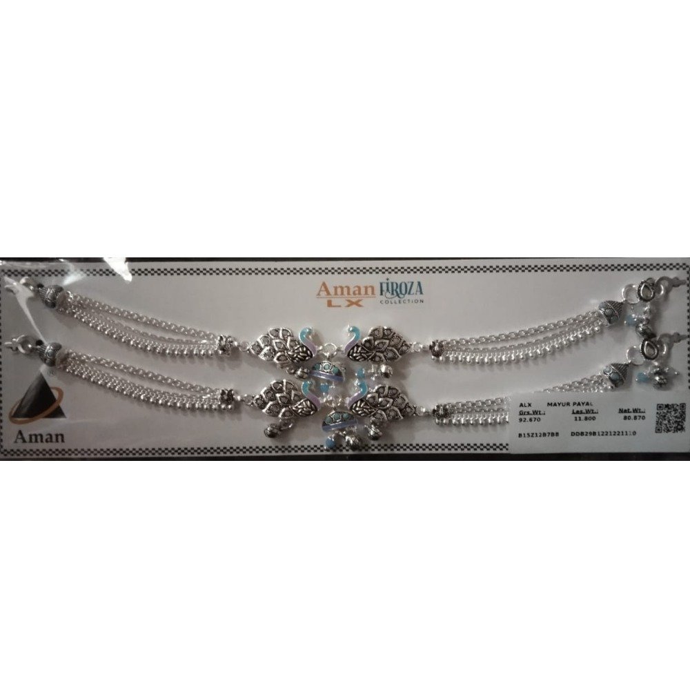 925 silver mayur payal